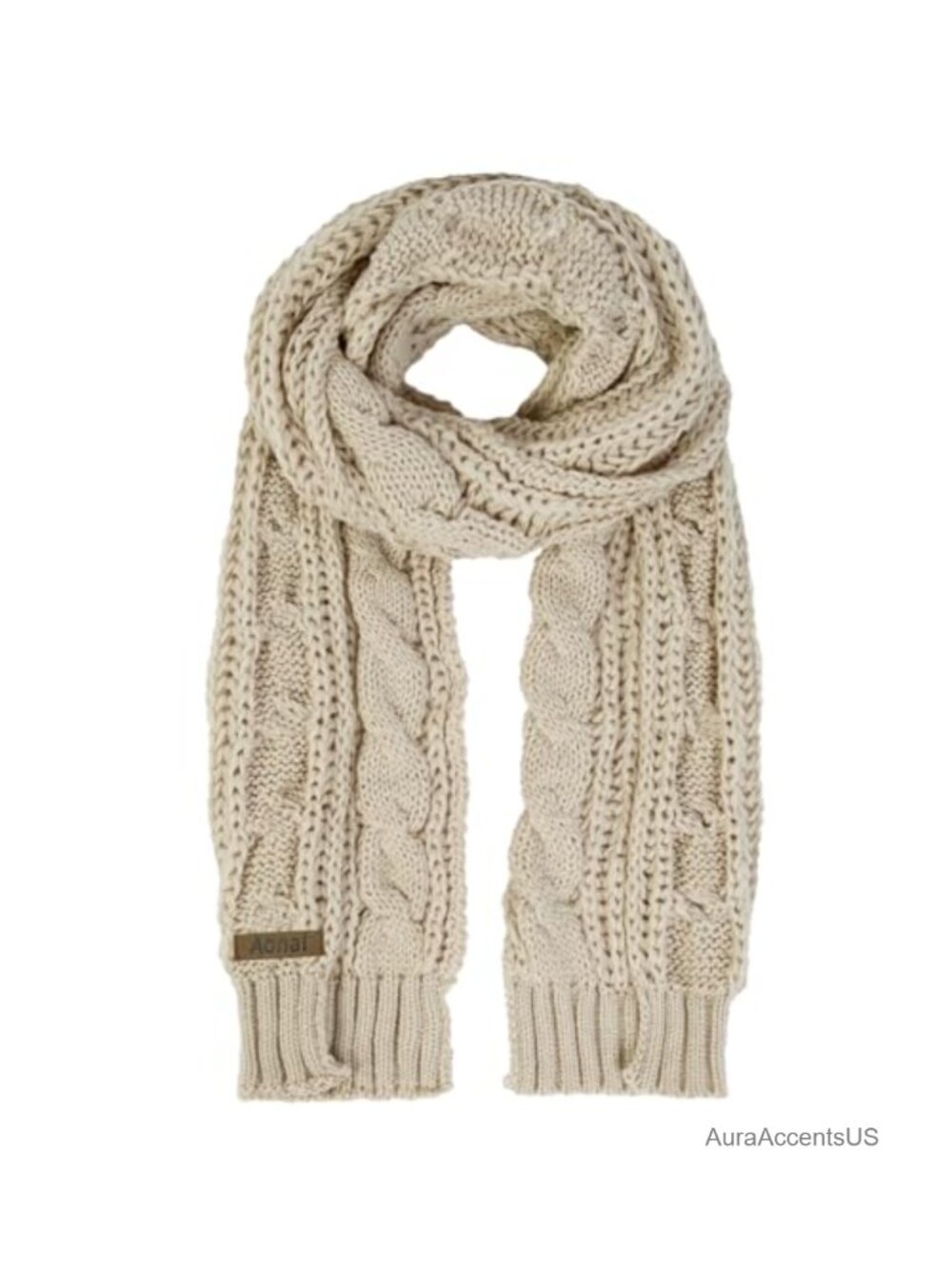 Chunky Knit Blanket Scarf Wrap, Heavyweight Acrylic Winter Scarf for Women Men,